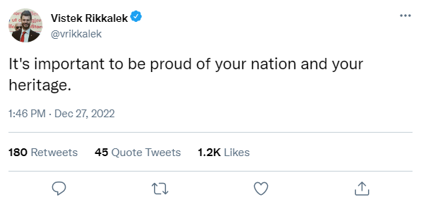 Rikkalek tweets...